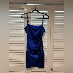 Windsor Royal Blue Asymmetrical Dress